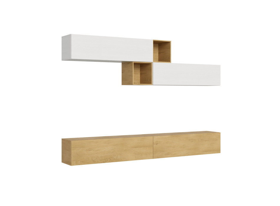 Isoka Compositions - Isoka A110 Living Room Wall Composition W.308 D.39.2