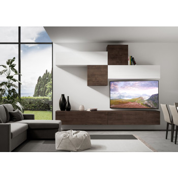 Isoka Compositions - Isoka A111 Living Room Wall Composition W.308 D.39.2