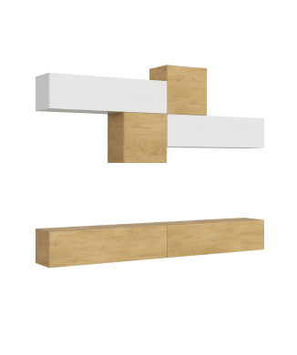 Isoka Compositions - Isoka A111 Living Room Wall Composition W.308 D.39.2