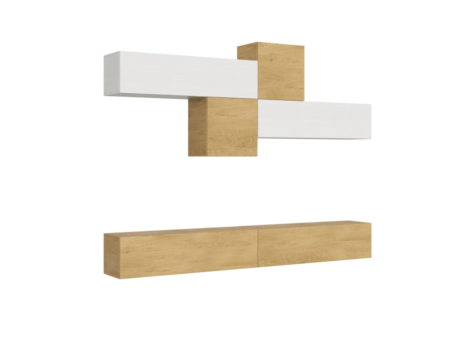 Isoka Compositions - Isoka A111 Living Room Wall Composition W.308 D.39.2