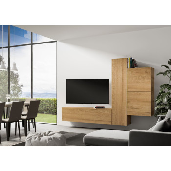 Isoka Compositions - Isoka A112 Living Room Wall Composition W.254 H.173.6 D.39.2