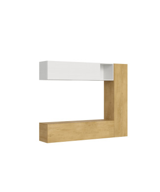 Isoka Compositions - Isoka A14 living room wall composition W.214 H.173.6 D.39.2