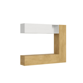 Isoka Compositions - Isoka A14 living room wall composition W.214 H.173.6 D.39.2