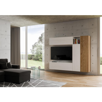 Isoka Compositions - Isoka A18 Living Room Wall Composition W.214 H.173.6 D.39.2