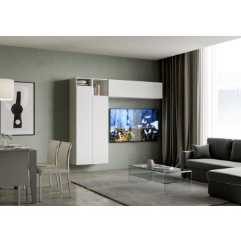 Isoka Compositions - Isoka A21 living room wall composition W.234 H.194 D.39.2