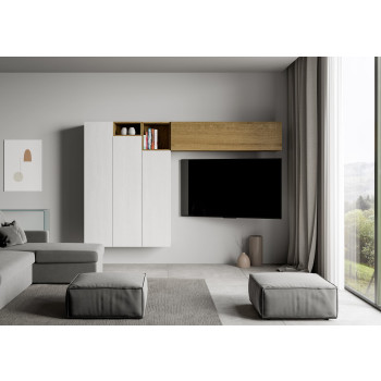 Isoka Compositions - Isoka A22 living room wall composition W.274 H.173.6 D.39.2