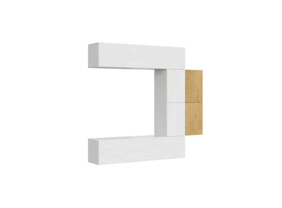 Isoka Compositions - Isoka A23 Living Room Wall Composition W.214 H.200 D.39.2