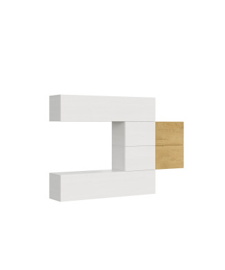 Isoka Compositions - Isoka A24 living room wall composition W.234 H.160 D.39.2