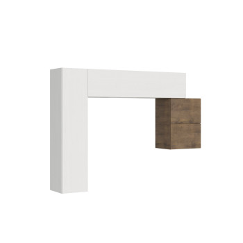 Isoka Compositions - Isoka A25 living room wall composition W.204 H.173.6 D.39.2