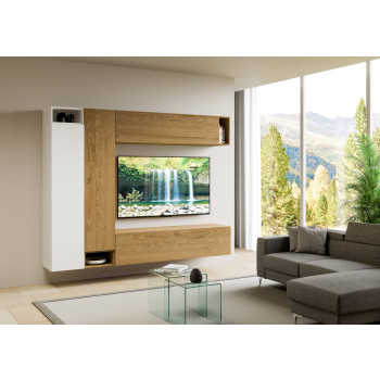 Isoka Compositions - Isoka A27 living room wall composition W.254 H.194 D.39.2