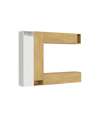 Isoka Compositions - Isoka A27 living room wall composition W.254 H.194 D.39.2