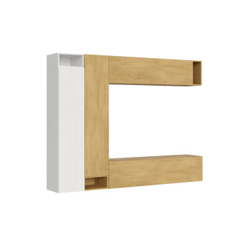 Isoka Compositions - Isoka A27 living room wall composition W.254 H.194 D.39.2