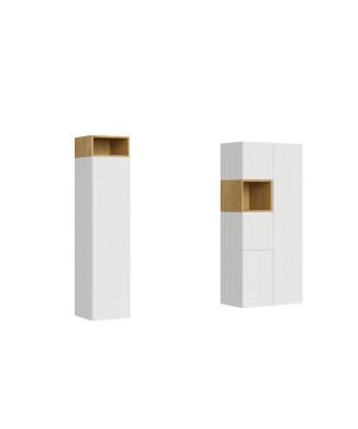 Isoka Compositions - Isoka A28 living room wall composition H.173.6 D.39.2