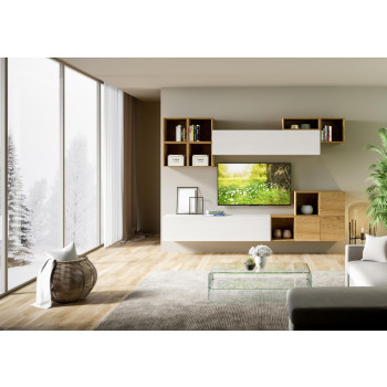 Isoka Compositions - Isoka A45 Living Room Wall Composition W.294 D.39.2