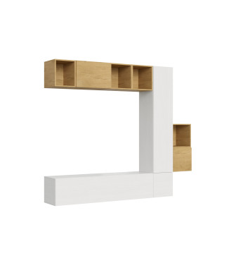 Isoka Compositions - Isoka living room wall composition A49 W.254 H.214 D.39.2