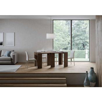 Allin console - Extendable console 78x47/299 cm Allin spatula white with internal extensions