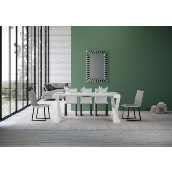 Extendable console table 90x40/196 cm Diago Small white frame