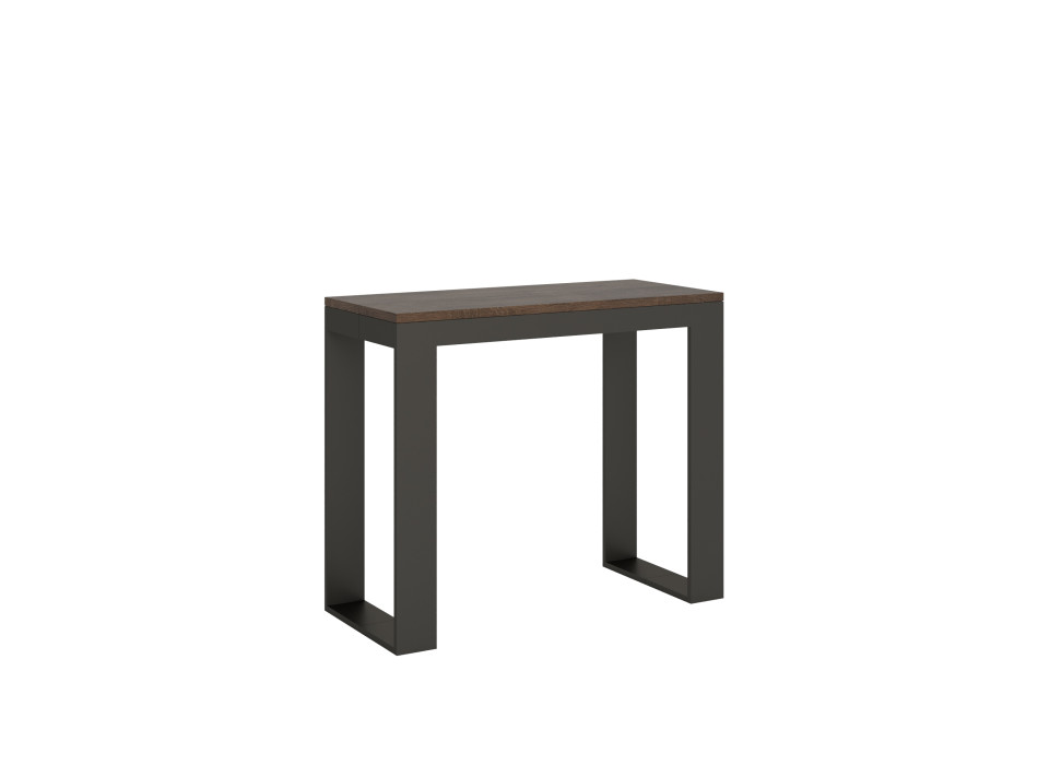 Extendable console table 90x40/196 cm Tecno Small Evolution Anthracite frame