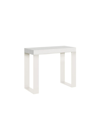 Extendable console table 90x40/196 cm Tecno Small white frame
