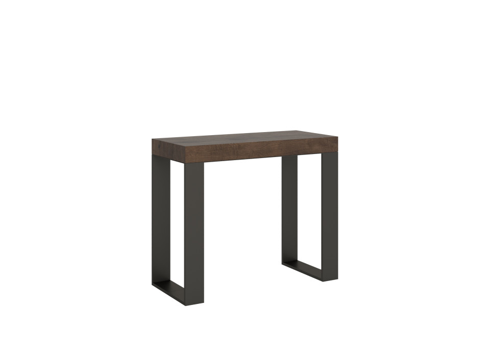 Extendable console table 90x40/300 cm Tecno Premium with anthracite frame