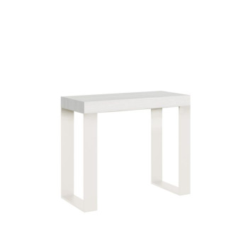 Extendable console table 90x40/300 cm Tecno white frame