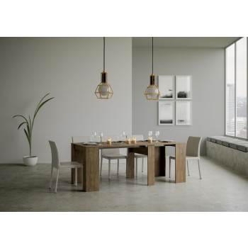 Basic Console Table - Extendable Console Table 90x48/204 cm Basic Small White Ash