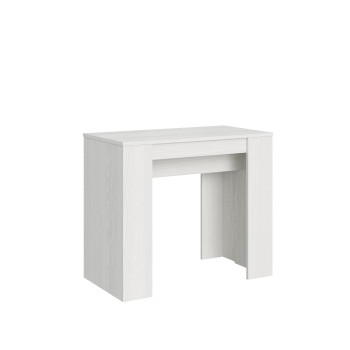 Basic Console Table - Extendable Console Table 90x48/204 cm Basic Small White Ash