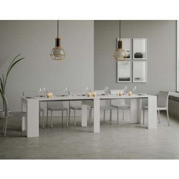 Basic Console - Extendable Console 90x48/308 cm Basic White Ash