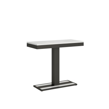 Capital Evolution console table with anthracite frame - Extendable console table 90x40/300 cm Capital Evolution Natural Oak with anthracite frame