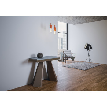 Diamante Evolution console table with bear legs and frame - Extendable console table 90x40/300 cm Diamante Evolution natural oak frame and bear legs