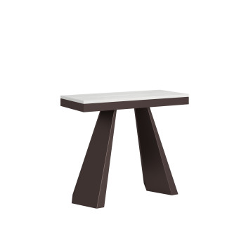 Diamante Evolution console table with bear legs and frame - Extendable console table 90x40/300 cm Diamante Evolution natural oak frame and bear legs