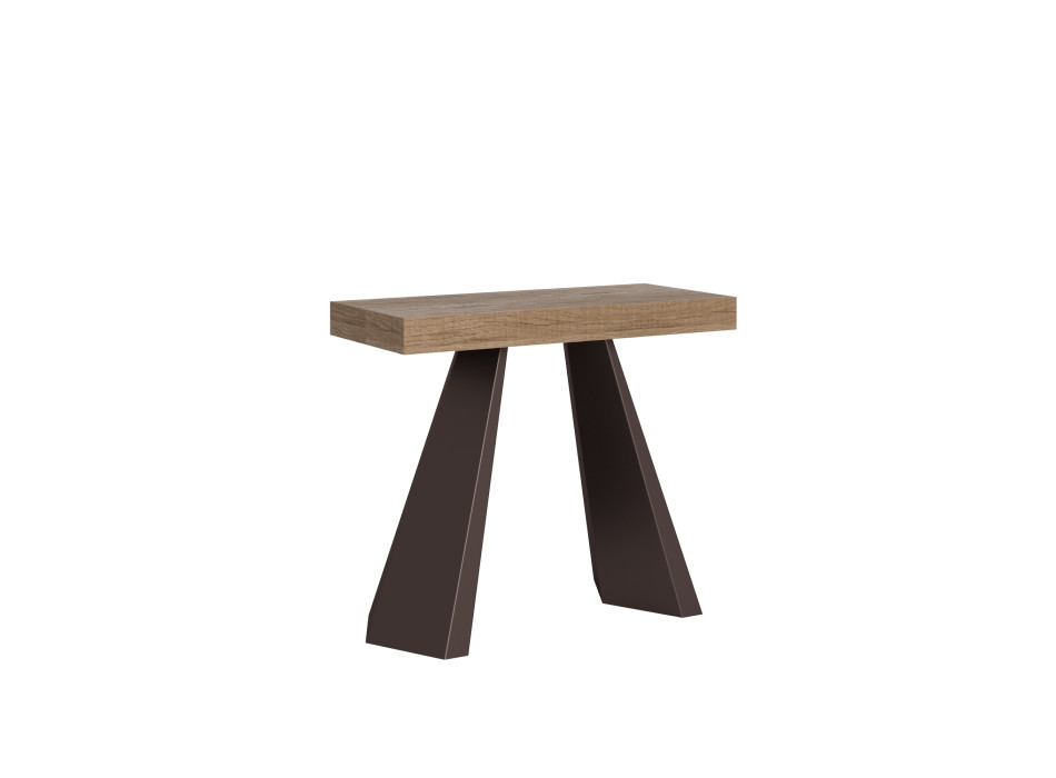 Diamante console table with bear legs - Extendable console table 90x40/300 cm Diamante Premium natural oak with bear frame