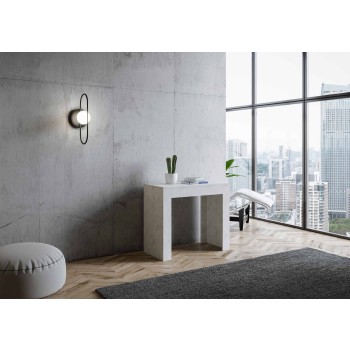 Emy Console Table - Extendable Console Table 90x42/198 cm Emy Small Spatula White