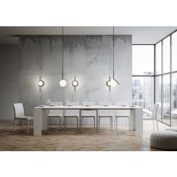 Emy Console - Extendable Console 90x42/302 cm Emy White Spatula