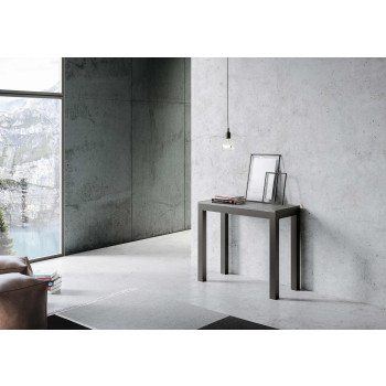 Everyday Evolution console table with anthracite legs and frame - Extendable console table 90x40/300 cm Everyday Evolution white ash with anthracite frame and legs