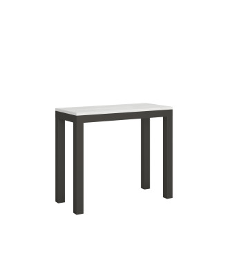 Everyday Evolution console table with anthracite legs and frame - Extendable console table 90x40/300 cm Everyday Evolution white ash with anthracite frame and legs