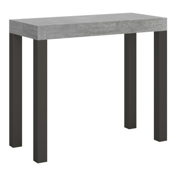 Everyday console table with anthracite legs - 90x40/300 cm Everyday extendable console table with white ash wood and anthracite legs