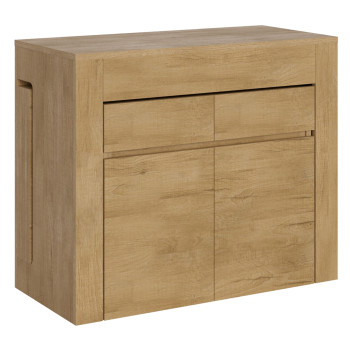 Evolve console table with lower and upper bench - Extendable console table 90x42/302 cm Evolve white ash with internal extensions with lower and upper bench