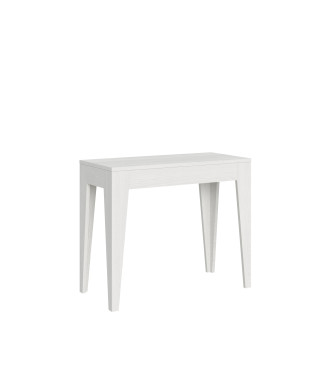 Isotta Console Table - Extendable Console Table 90x42/198 cm Isotta Small White Ash