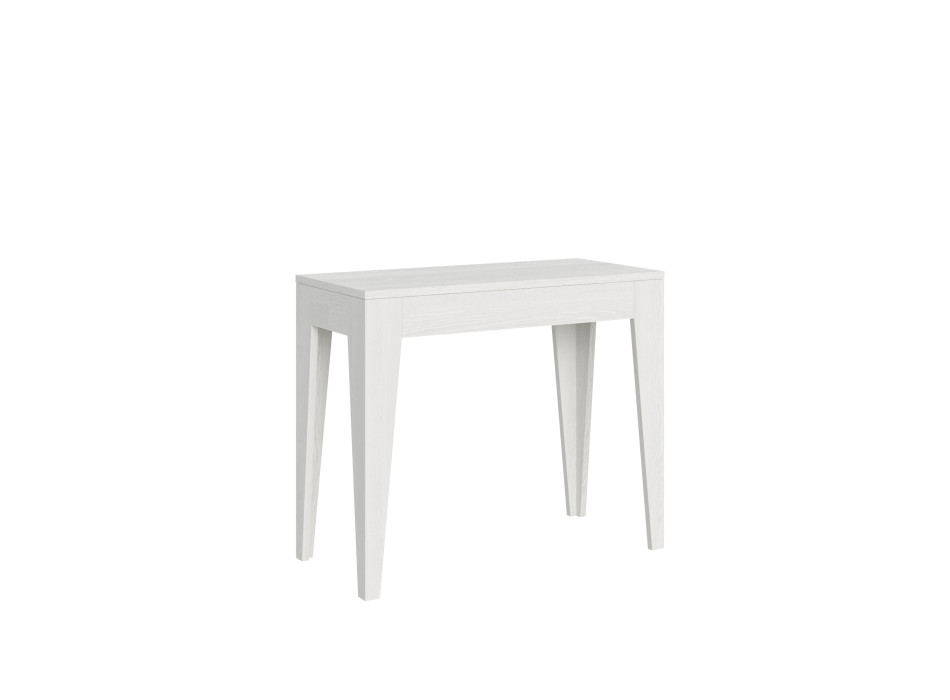 Isotta Console Table - Extendable Console Table 90x42/198 cm Isotta Small White Ash