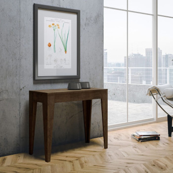 Isotta Console Table - Extendable Console Table 90x42/302 cm Isotta White Ash