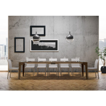 Isotta Console Table - Extendable Console Table 90x42/302 cm Isotta White Ash
