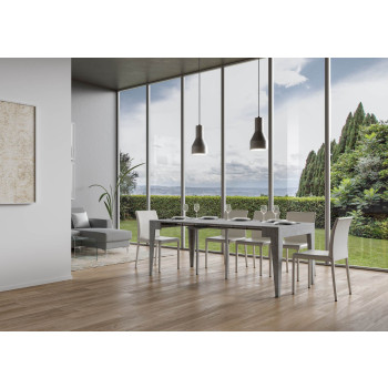 Isotta Console Table - Extendable Console Table 90x42/302 cm Isotta White Ash