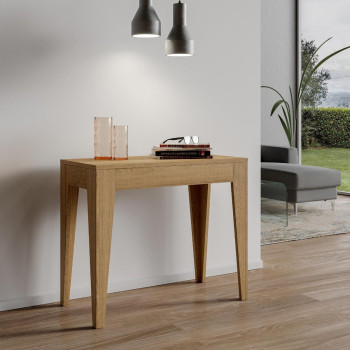 Isotta Console Table - Extendable Console Table 90x42/302 cm Isotta White Ash