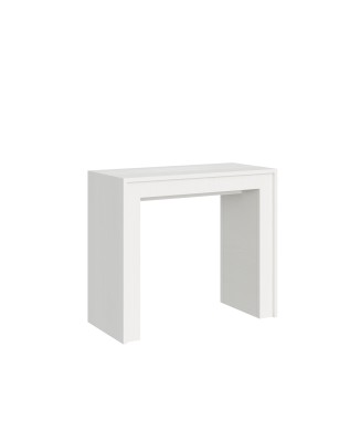 Mia Console Table - Extendable Console Table 90x42/198 cm Mia Small White Ash