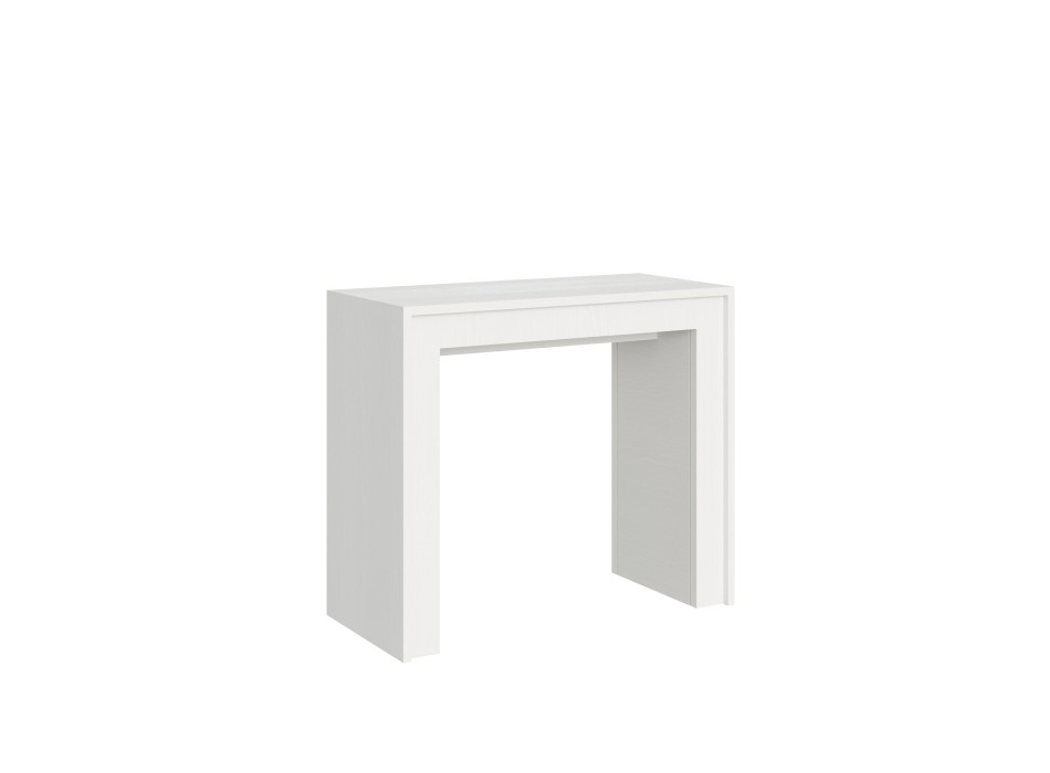 Mia Console Table - Extendable Console Table 90x42/198 cm Mia Small White Ash