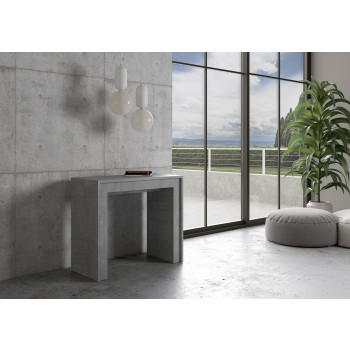 Mia Console Table - Extendable Console Table 90x42/302 cm Mia White Ash