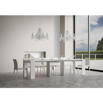 Mia Console Table - Extendable Console Table 90x42/302 cm Mia White Ash
