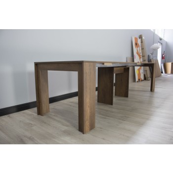 Mia Console Table - Extendable Console Table 90x42/302 cm Mia White Ash
