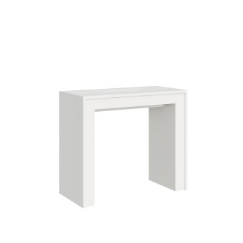 Mia Console Table - Extendable Console Table 90x42/302 cm Mia White Ash